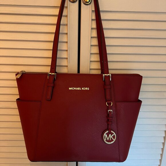 Michael Kors Red Shoulder Bag - Picture 1 of 3